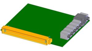 A solid model of the Janus board, not yet complete.
